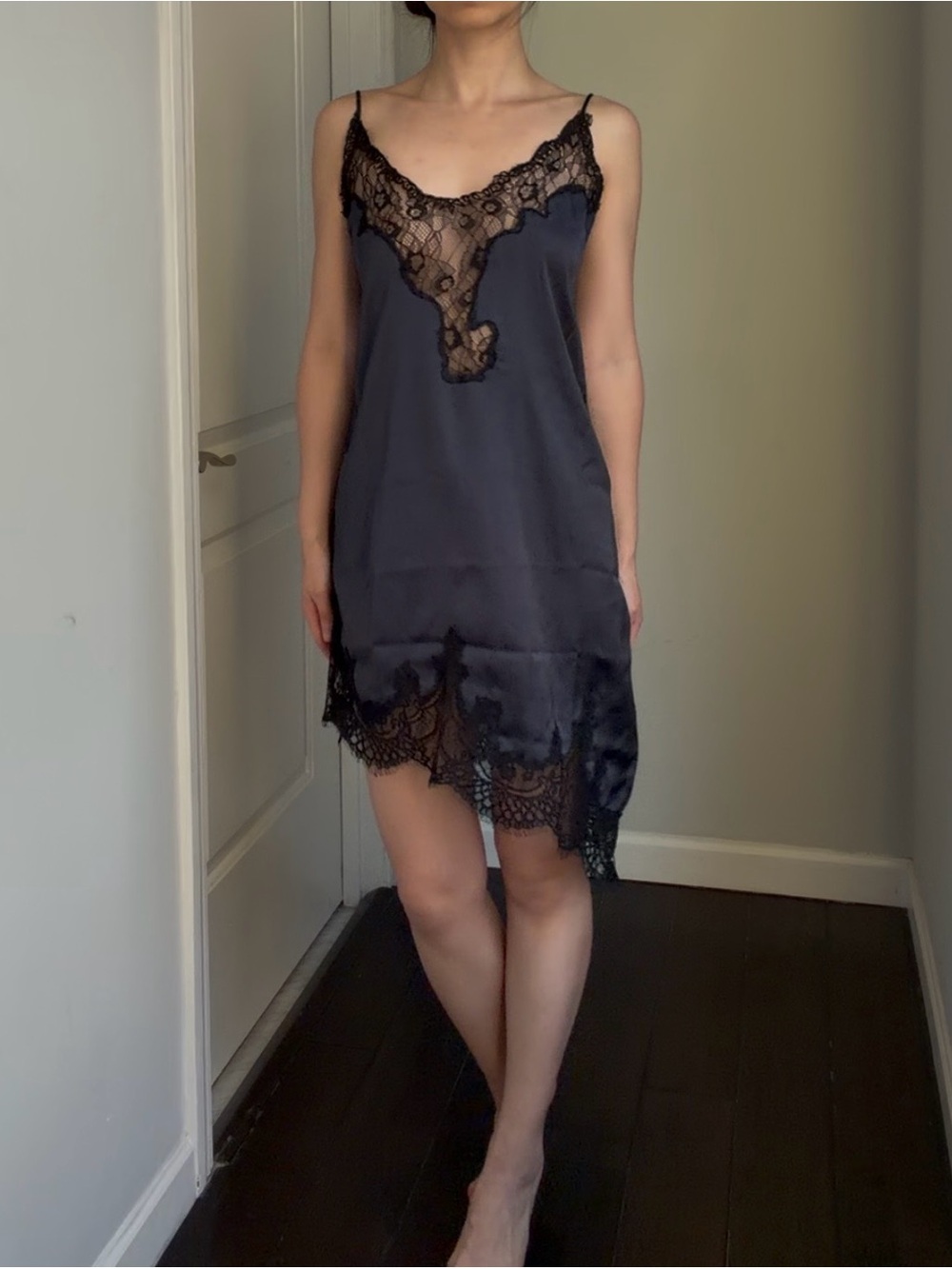 Free People Heirloom Mini Slip Dress